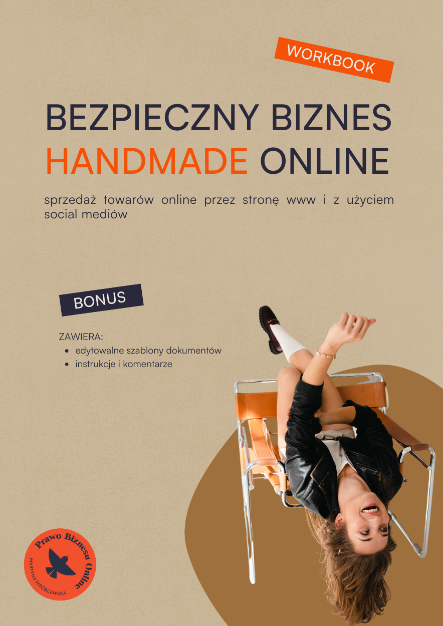 Workbook Bezpieczny Biznes Hand Made - Online (towary)