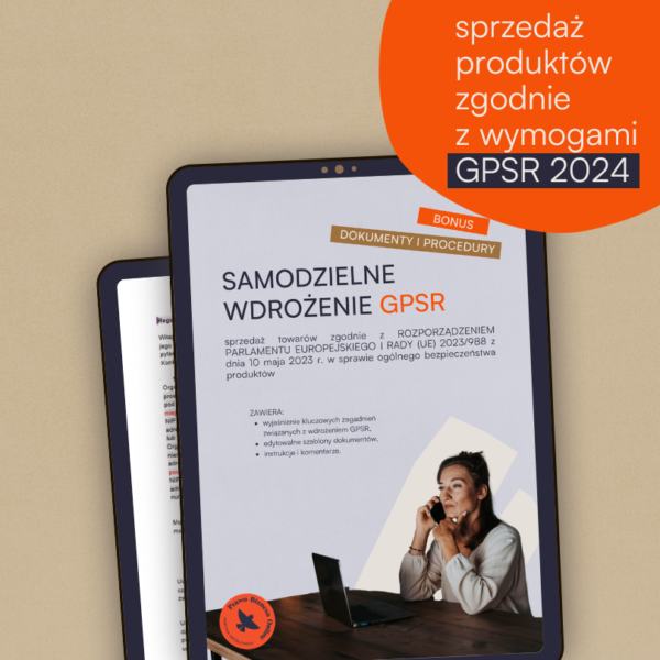 E-book "Samodzielne wdrożenie GPSR" + BONUS